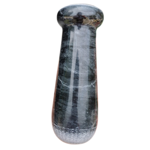 Fantasy household bluestone stone garlic pounder hammer garlic mortar manual garlic masher grinding medicine grinding stone rod hammer handle large 17 cm large bluestone original stone one