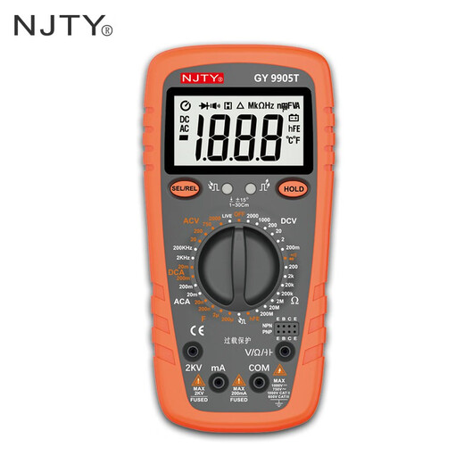 Chuanyu 2000V Mining Digital Multimeter 2KV Hochspannungsmine Digitaler Meter Antiburn Hochpräzision GY9905T Standard + Spezialspitzenstift + Stoffbeutel