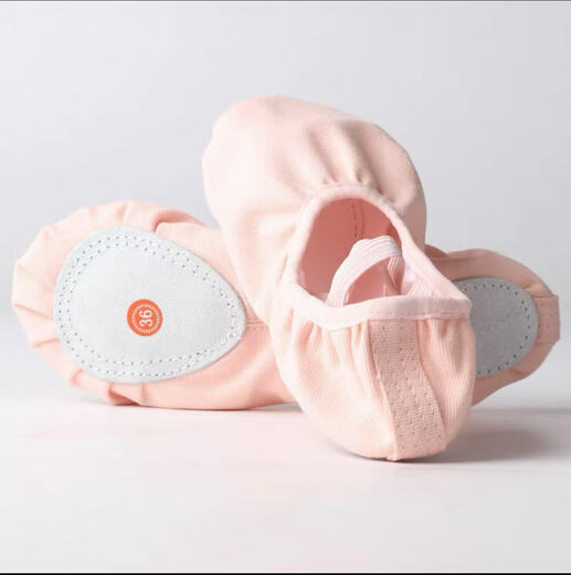 Sansha genuine body shoes for girls professional soft sole cat claw ballet yoga pointe practice red pink black dance shoes lace-free elastic mouth yellow pink 38