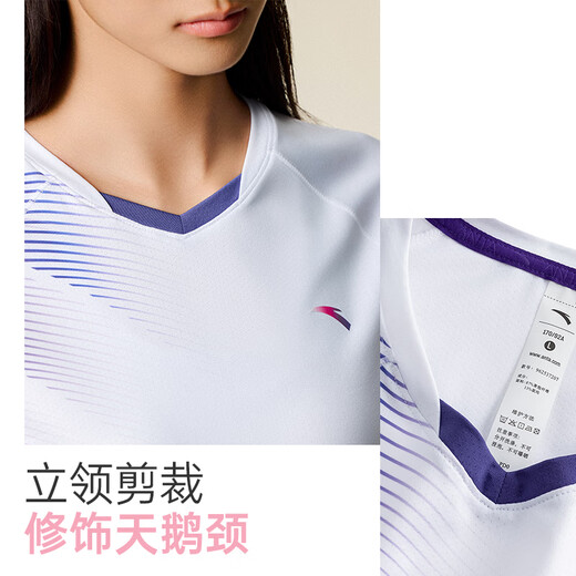 安踏专业羽毛球套装女夏季新款速干透气运动两件套训练运动服短袖短裤
