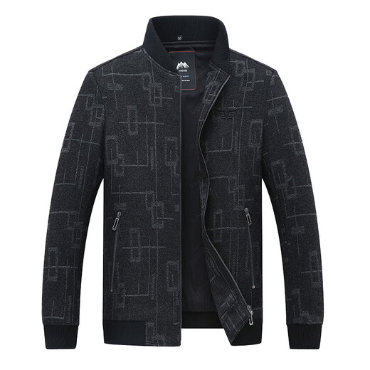 GABBANIE men's jacket spring and autumn 2025 new brand high-end middle-aged thickened loose casual jacket coffee color M 170