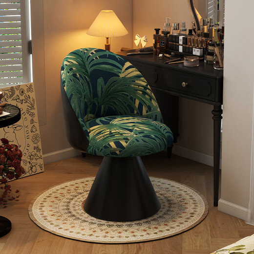 CALVERT Bedroom Light Luxury Makeup Chair Nordic Advanced Makeup Stool Rotating Backrest Dressing Table Stool Home Dressing Stool Chair Sanwei Kui Pattern