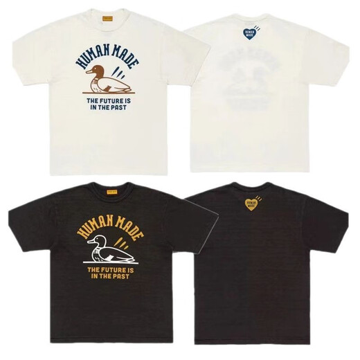 Lee Kids Japanese Retro English Letters Cartoon Imprimé à manches courtes à manches courtes en bambou T-shirt en vrac 3890 noir M