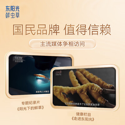 东阳光冬虫夏草2-3根/g50g约125根虫草高端礼盒营养品补品送长辈父母