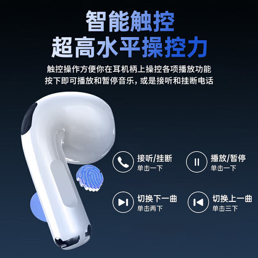 Huaqiangbei top-end exclusive hot-selling 100w official version Air4 generation Bluetooth headset wireless noise reduction semi-in-ear pods headset adapted to Apple iPhone16promax/15/14 original full-featured noise reduction version spatial audio + sliding tuning + renamed positioning + hot-selling million