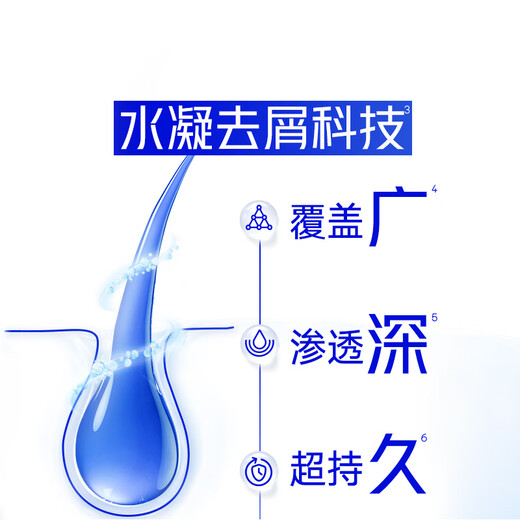海飞丝去屑0硅油洗发水深层洁净430g 洗头膏洗发露持久去屑清爽去油控油