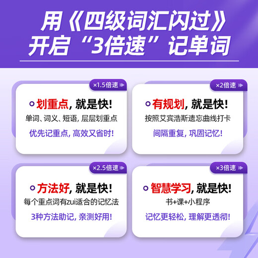 Offizielle Flagship-Store-Vorbereitung für das 2025.12 CET-4 Vocabulary Flash College English CET-4 und CET-6 Vocabulary Book Echte CET-4-Fragen wurden durch Juweis frühere echte Testarbeiten Satz für Satz analysiert