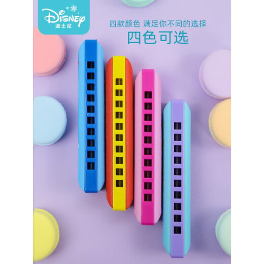 Disney Marmonica für Anfänger für Anfänger für Grundschüler, Baby -Whistle -Instrumente und Spielzeuggeschenke für 10 Löcher Mickey Family Mundononica (Sende Aufbewahrungsbox + Tutorial