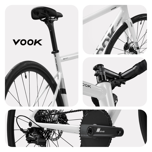VOOKONE2.0 exclusive version road bike single disc 13 speed carbon fiber front fork disc brake lightweight riding L size