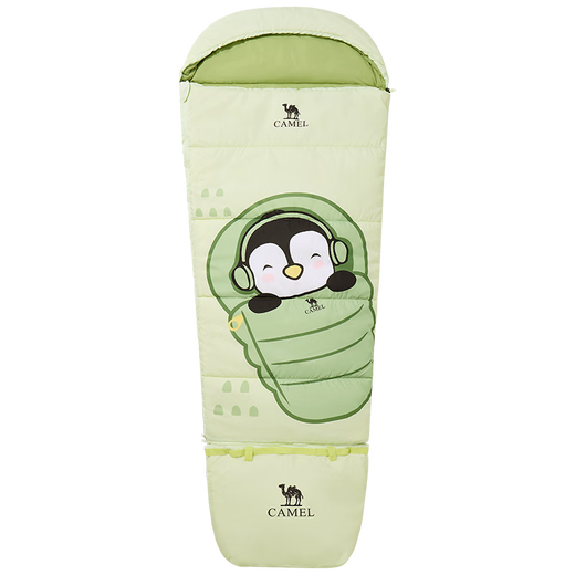 Camel (CAMEL) children's sleeping bag, student lunch break sleeping bag, cold-proof and warm school classroom anti-kick quilt winter outdoor camping