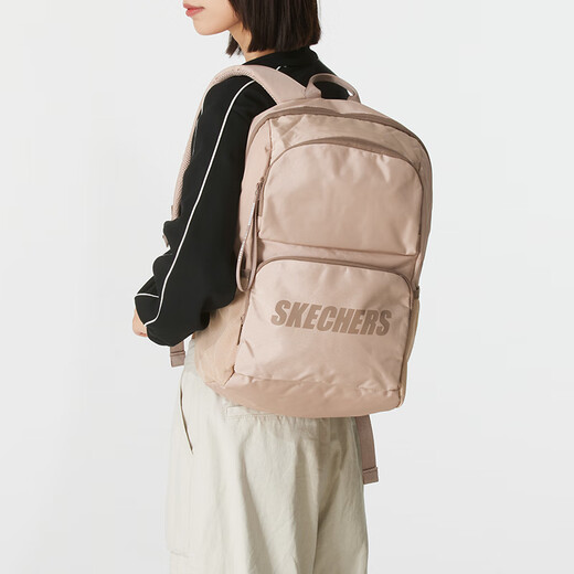 Skechers men's bag women's bag 2025 summer new sports bag backpack student school bag backpack fashion trendy casual bag L320U196-01BM MISC