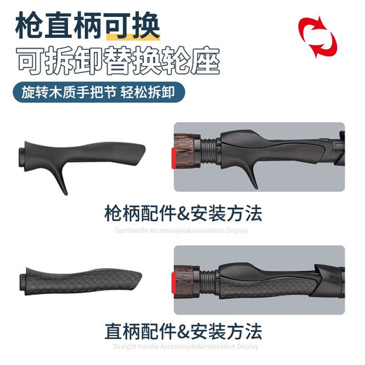 Daiwa (Daiwa) Dawa Shengbo con varilla de señuelo extremadamente retráctil Portable Sección corta Carbon Ultralight Top largo NUEVO CARNE DE LURA PEQUEÑA SET 682M SECCIÓN CORTA TELESCÓPICA-68CM1.8M+ RODAS SPINGING