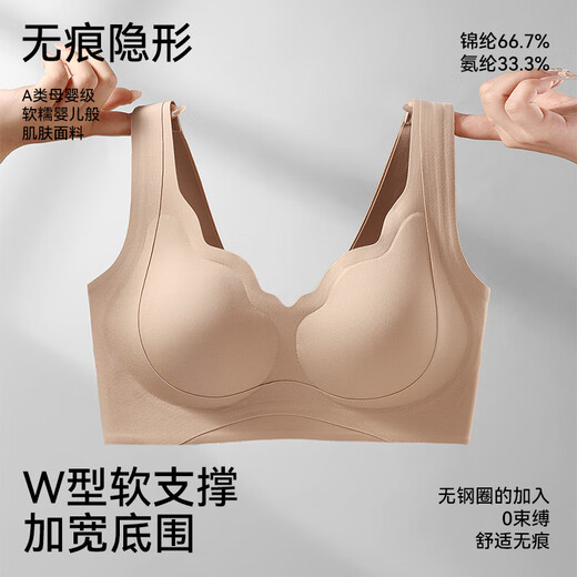 Tingmei Liquid Foundation sin trazada de ropa interior invisible y anti-sagging sin sujetador deportivo en la parte superior del cuerpo y el cuerpo para recolectar la piel de los senos XL