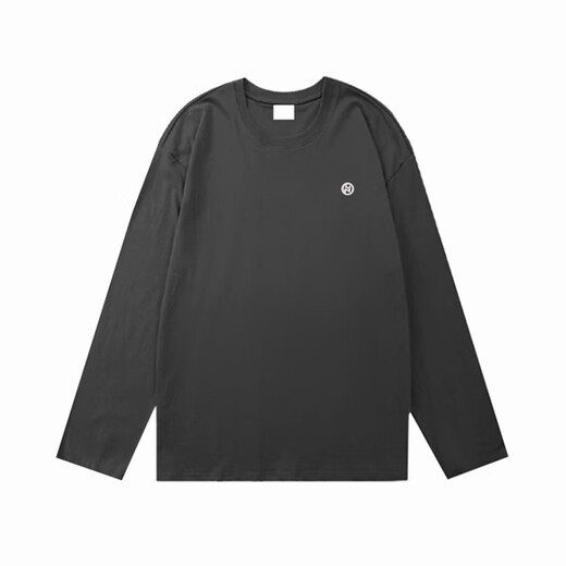Ziweiqi trendy brand men's long-sleeved cotton spring and autumn base shirt heavy top Japanese cotton shirt white loose letters white cotton long-sleeved - 1365 S [Suggested 90-115Jin [Jin equals 0.5 kg]]
