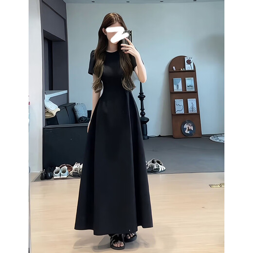 Garnuo Robe blanche pour les femmes en été 2025 Nouveau style Break Tempérament français Robe minceur de taille mincer