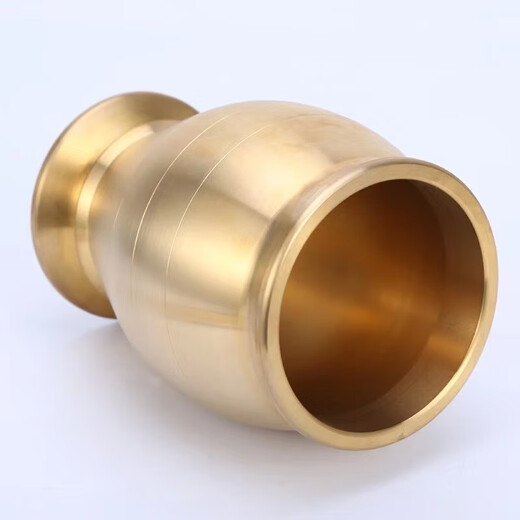 Pure copper mashing jar, pestle, medicine cup, mortar, mortar, mortar, mortar, brass cup, masher, garlic paste grinder, LWX solid brass mashing jar, medium size