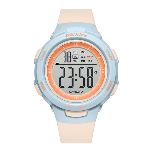 Dickies Electronic Watch Student Watch Sport großer digitaler Timer leuchtend wasserdichte Kindergeschenk Cl-679 Orange