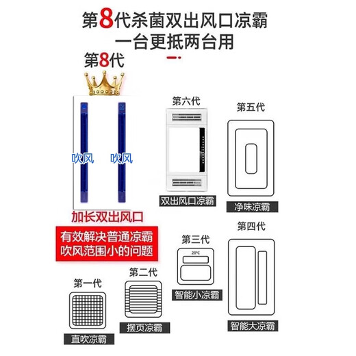 Op Lighting Opple Liangba Kitchen Lighting Hair Dryer Two-in-One Air Conditioner Integrated Ceiling Ventilation Fan Cooler Exhaust Fan Cooler Top 10 Functions丨Dual-swing Page Hair Dryer丨Bluetooth丨Liquid