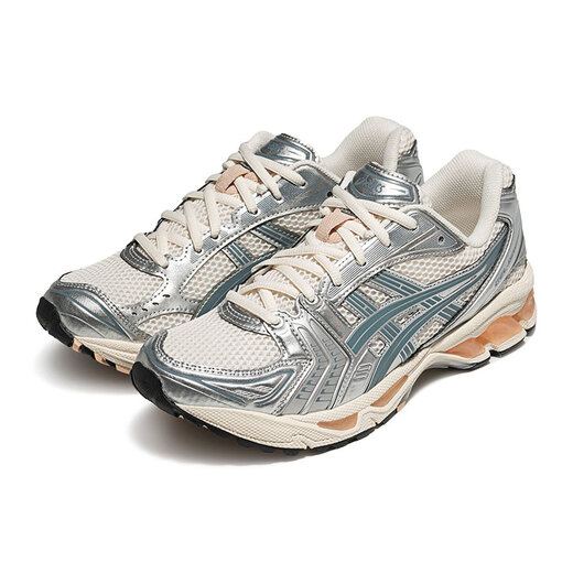亚瑟士新款GEL-KAYANO 14情侣时尚潮流复古运动休闲鞋 银色1203A537-109 现货秒发 36 (225mm)
