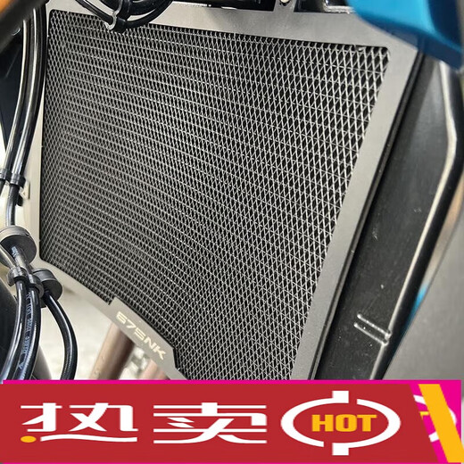 羽念汐适用春风675SR-R 675NK改装水箱护网水箱网保护罩配件 黑色B款675NK 水箱网
