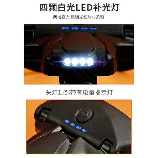 Baister black magnifying lens with high definition USB charging welding maintenance inspection Reading and learning 100 BST-9892B2C1 black USB charging model delivery