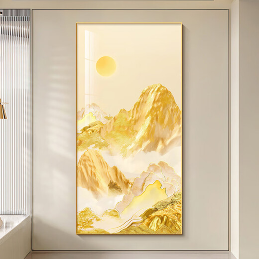 Peintures: peintures décoratives du mur d'entrée du bâtiment Rizhao Jinshan Entrée Corridor Corridor Mur Mural Mural moderne Paintes de suspension haut de gamme Jucai Jinshan-X14079 100 * 200cm de la paroi recommandée de plus de 1,4 mètres
