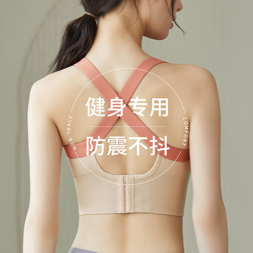 Yalu Pilates training vest sports bra shock-proof high-intensity anti-sagging yoga back-wearing fitness bra for Pilates - Taro Purple M 105-120 Jin Jin equals 0.5 kg