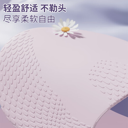 JCZS German brand swimming cap women's long hair plus high appearance adult ear protection waterproof silicone swimming cap swimming goggles diving pink and purple suit with high-definition swimming goggles