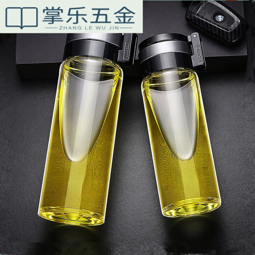 Copa de agua portátil de vidrio de color Qili Mango de filtración para hombres Anillo de gran capacidad 6076 Xino Copa 695 XN-6076 695ml 0 piezas