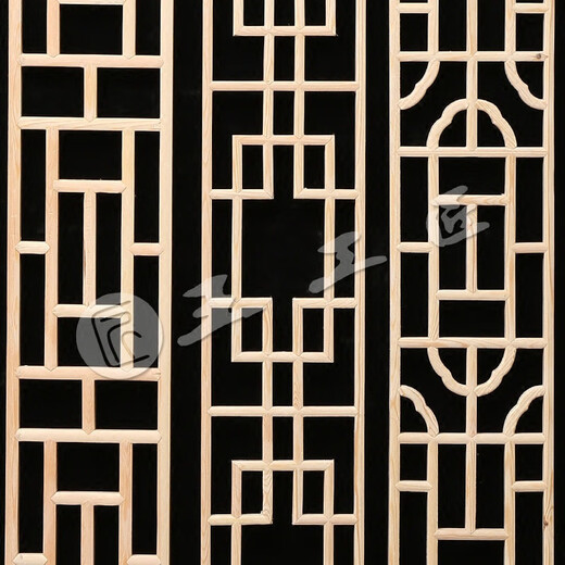 Dongyang Wood Carving Chinese Antique plafond Porte sculptée Porte d'écran de cloison creux Portes et fenêtres en bois massif en bois de calandre de pelle