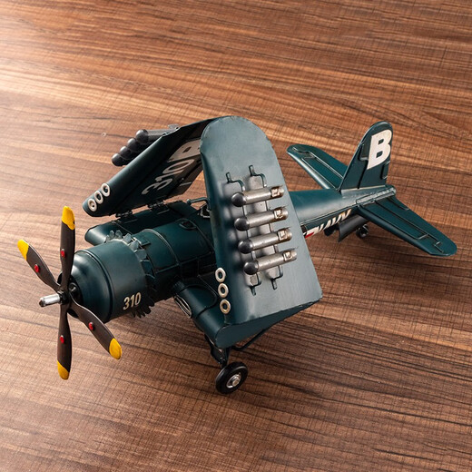 Aviones de hierro de hierro forjado retro adornos de combate Combate Sala de estar en el hogar Gabinete de vinos de la sala de estar Decoraciones hechas a mano 1940 Aeronave de transporte militar de EE. UU. 695
