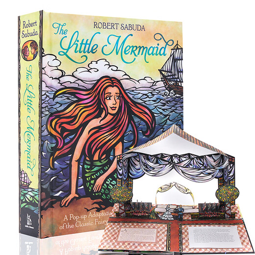 Little Mermaid Dreidimensionales Buch Original English Bilderbuch Das Little Mermaid Pop-up Andersens Werke Fairy Tales Mythologie Prinzessin Fairy Tales Bücher, die Mädchen lieben, um Kindertag Geschenke Flugzeug Flughafen Flughafen Flughafen zu lesen.