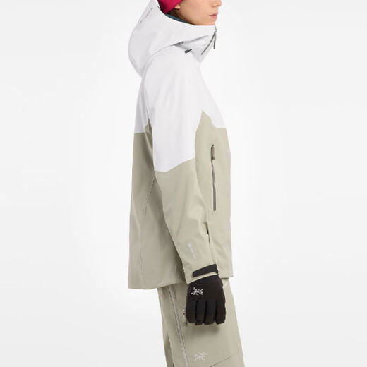 始祖鸟（ARC'TERYX）SENTINEL 拼接撞色连帽休闲夹克外套 女款 卡其色 M