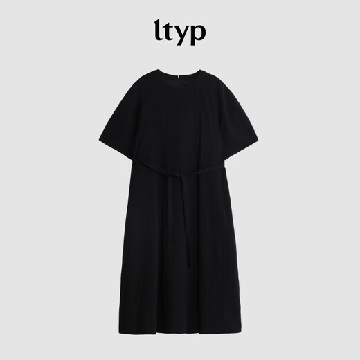 Original travel ltyp bamboo joint tinsel linen straight cut dress literary simple loose straight long skirt for women summer black plum black S