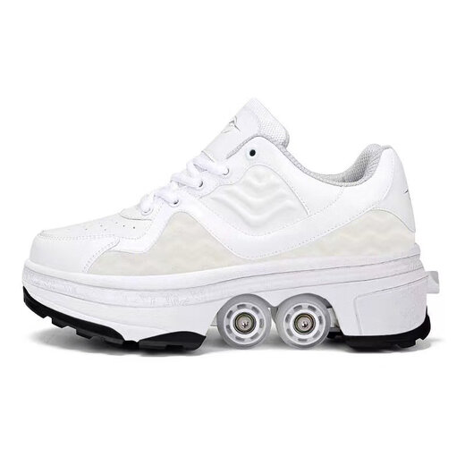 Zapatos deformados Academy Storm Walking Shoes New Children's Skates doble Rodas Ruedas Zapatos de retroceso 9906 Pink Standard Sneaker Tamaño 34
