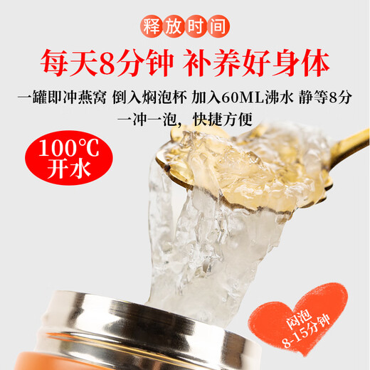 
Huangjia Youpin Freeze-dried Bird's Nest * 8 cans without stewing and brewing ready to eat without sugar for pregnant mothers and elders to nourish their birthdays