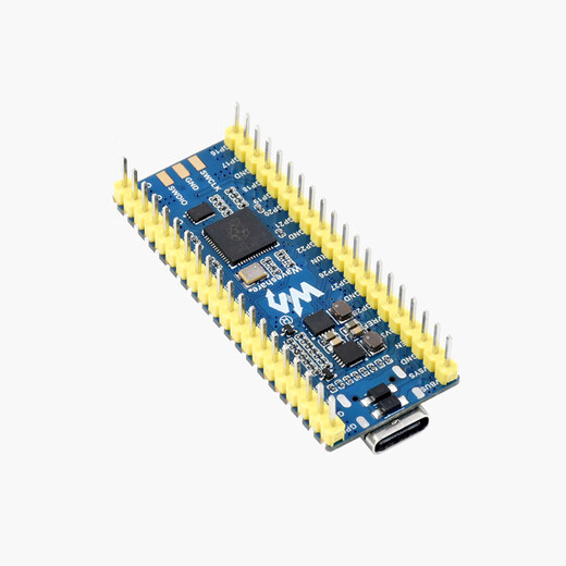 RP2040 microcontroller development board with soldered pin header, based on Raspberry Pi official RP2040 dual-core Pico Weixue LCD version with pin header