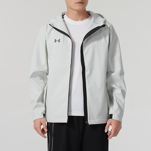 Under Armour windproof hooded woven casual jacket jacket men and women white white S 165/88A