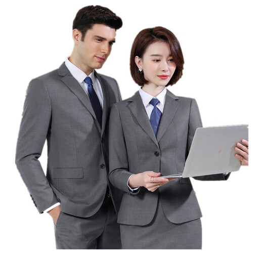 GOLDLION G+ Youngor Spring and Summer Professional Suit for Men and Women Uniform Wool 70 Suit Two-button Classic Commuting Black Men's Suit S