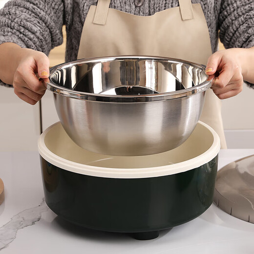 Machine de yogourt de ménage Zhechu 5 litres grande capacité avec tasse divisée Commercial entièrement automatique de fermentation automatique de riz vin de fermentation multifonction machine de fermentation bleue + 304 doublure intérieure + couverture intérieure + 150