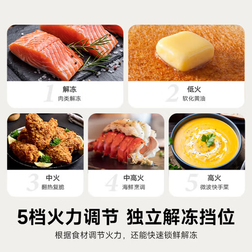 Mijia Xiaomi Microwave Oven Energy Saving Edition Home Small Multi-Function Detachable Turntable Type High Power for Even Heating Double Knob Operation Large Capacity 20 Liters Energy Efficiency Upgrade