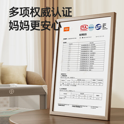 Coolbaby crib removable 0-3 years old multifunctional splicing bed foldable 3 basic bed + folding mattress + storage basket