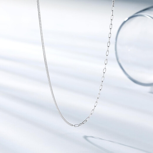 Trendy Acer Platinum PT950 platinum chain women's necklace and neck ornaments for girlfriend's birthday gift price, about 3.5g