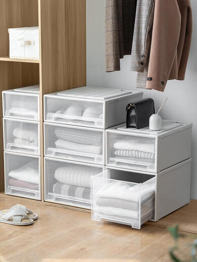 Boîte de rangement de vêtements miaomiao sweet miaomiao Boîte de rangement en plastique Tiroir