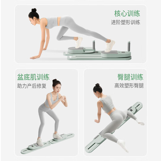 PROIRON Abdominal Wheel Split Abdominal Board Multifunctional Ski Machine Pelvic Floor Muscle Trainer Abdomen Pilates Device