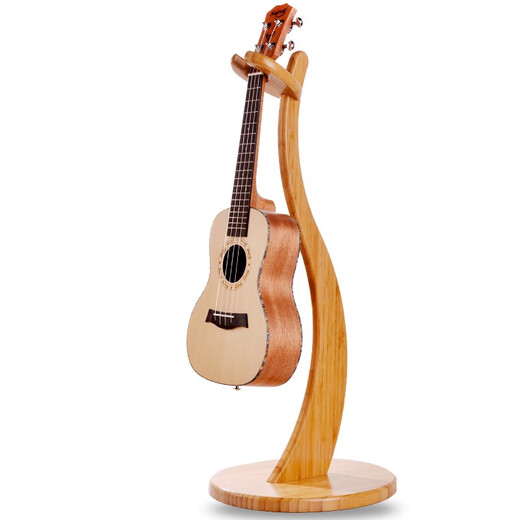 Supug Guitar Guitar Guitar Pise Ukulele Vertical Ukulele Free Punch-Type Guitar Colocation Ritting Stand de violín Rack colgante Bamboo Guitar Guitar Rack + Style Stand