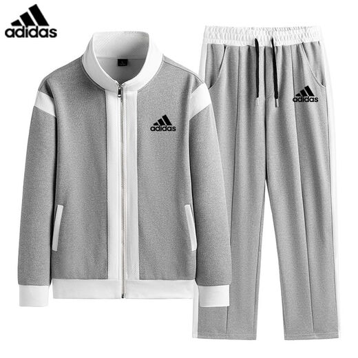 
Adidas Clover Casual Sportswear Set for Men and Women Spring New Loose Casual Fitness Running Breathable Two-Piece Set Cardigan Color Bundle Set [Gray] M Recommended 105-120Jin [Jin equals 0.5 kg]