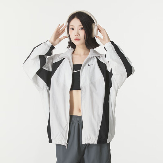 Nike (Nike) Jacke für Frauen 2025 Sommer Neues Lauf Fitness Sportswear Ständer Windproof Fashion Casual Woven Jacke HV4030-078 S