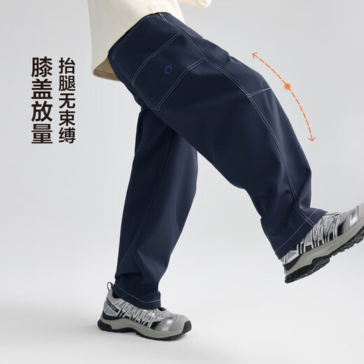 左西男童加绒裤子冬季运动裤2025新款儿童一体绒保暖长裤 深灰色 160