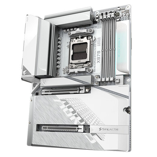 技嘉（GIGABYTE）AMD X870 AORUS超级雕/小雕/冰雕支持AMD9000系列 AM5处理器锐龙 9900X 9950X台式机电脑主板 背插X870 AORUS STEALTH ICE